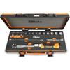 Beta 666/C5 Chiave dinamometrica Zero-Reset 3/8" 10 - 50 Nm a scatto con accessori