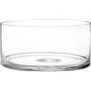 YOUEON Ampio vaso cilindrico in vetro, 10,2 cm di altezza x 20,3 cm di larghezza, terrario cilindrico in vetro, vaso decorativo per fiori, centrotavola per matrimoni, eventi, candele a colonna,