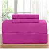 Elegant Comfort Elegante set di lenzuola di lusso su Amazon 1500 fili, antipiega e resistente alle macchie, 4 pezzi, tasca profonda, ipoallergenica, rosa acceso