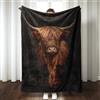 Rahase Coperta a forma di mucca delle Highlands, super morbida e calda, leggera e accogliente, in flanella, con stampa di mucca, per letto, divano, ufficio, regalo per ragazze, ragazzi, donne e