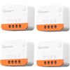 SONOFF ZBMINIL2 ZigBee Interruttore wireless (non richiede filo neutro) 4 Pack, interruttore intelligente ZigBee a 2 vie, compatibile con Alexa, Google Home, HA, richiede hub gateway ZigBee 3.0