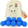 SILVERSTORE 12 Pack - Palline Asciugabiancheria - Palline Asciugatrice - Ammorbidente naturale con sacchetto di immagazzinaggio - Riduce le rughe dei vestiti e dell'asciugatura - Asciugatrice