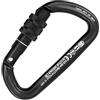 Kong. Trapper Screw Sleeve. Moschettone Arrampicata in Alluminio con Ghiera a Vite. Sistema Keylock Anti-Impiglio. Forma Compatta. Ingombro Minimo. EN 12275/B, EN 362/B. Peso 85g.