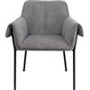 Kare Sedia con braccioli Bess grigio in poliuretano, 84,5 x 70 x 62,5 cm