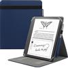 HoYiXi Custodia universale per 10,2 pollici Ti presentiamo Kindle Scribe 1ª generazione 2022/10,3 pollici Kobo Elipsa eReader 2021 Cover pieghevole con verticale Flip Stand e Portamatite - blu