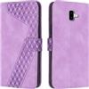 OKZone Cover per Samsung Galaxy J6 Plus 2018, Custodia in Pelle Samsung J6 Plus 2018, Cover a Libro Galaxy J6 Plus 2018 Magnetica Portafoglio Folio PU Pelle Flip Caso con Wallet Case Cover (Porpora)