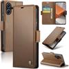 Rerzoiro Cover per Xiaomi Redmi Note 13 Pro Plus 5G /13 Pro+ 5G Custodia Portafoglio [Blocco RFID] Premium Pelle PU Wallet Case Flip con Porta Carte Slot Flip Case per Redmi Note 13 Pro+ 5G, Marrone