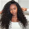 tunfine Ricci Mezza Glueless 3 In 1 Seamless Flip Over Coulisse Parrucca Capelli Umani 20 pollici