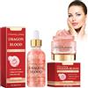 Tkekruh 50g Crema Idratante Al Sangue Di Drago e 30ml Siero Antirughe Di Sangue Di Drago, Crema al Sangue di Drago, Dragons Blood Easy Cream, Antirughe Firming Skin Cream, Crema Per Il Viso Di Drago