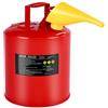 VEVOR Tanica di Sicurezza per Benzina Tanica di Sicurezza Rossa da 19 Litri di Tipo I per Benzina con Parafiamma in Acciaio Inossidabile, Coperchio a Chiusura Automatica e Imbuto in PE