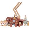 Little Dutch Camion Dei Pompieri Con Personaggi In Legno Little Dutch