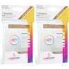 Asmodee GAMEGEN!C- Matte 7 Wonders Sleeves 67 x 103 mm (80), Clear (GGS10059ML) (Confezione da 2)