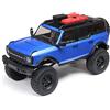 Axial RC Truck 1/24 SCX24 2021 Ford Bronco 4WD Truck Brushed RTR (tutto incluso) Blu AXI00006T3