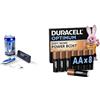 Revell Control Mini RC Speedboat Blu, 2.4GHz, 7,5cm, & Duracell Optimum AA 8 pz, Power Boost