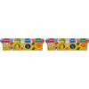 Simba - Art&Fun 4 Vasetti Pasta da Modellare, 106320642, +3 Anni, Colori Assortiti, 4X 140G (Confezione da 2)