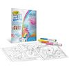 CRAYOLA - Color Wonder, Coloring Set con 18 Pagine da colorare e 4 Pennarelli Senza Macchia, soggetto Amici del Mare, Attività Creativa per Bambini, età 3,4,5 Anni, cod. 75-2667