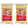 FunCakes Pasta di zucchero gialla, 250 gr (Confezione da 2)