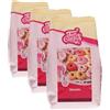 FunCakes Mix per Donuts: prepara facilmente le tue ciambelle a casa nella friggitrice o nel forno, halal. 500 gr. (Confezione da 3)