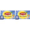 Lipton Miele, Vaniglia e fiori di Camomilla, infuso naturalmente senza caffeina, Infusi alla frutta e alle erbe, Confezionati singolarmente, 20 filtri (Confezione da 2)