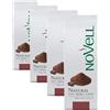 NOVELL - Caffè macinato naturale 100% Arabica 250g | Macinato naturale per un'esperienza gourmet premium | Facile da usare con valvola unidirezionale | Caffè Arabica sostenibile (Confezione da 4)