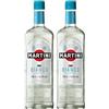 MARTINI Bianco Vermouth Aperitivo, 14,5% ABV, 100cl / 1L, Vermouth Italiano Infuso con Erbe Aromatiche e Fiori (Confezione da 2)