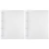 Idena 10041 - Raccoglitore ad anelli A4, 4 anelli, in PP/plastica, trasparente, 1 pezzo (Confezione da 2)