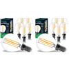 V-TAC 6x Lampadine LED Filamento P45 Attacco E14-4W (Equivalenti a 35W) - 400 Lumen - Lampadina Pallina da Golf - Massima Efficienza e Risparmio Energetico - Luce Bianca Calda 3000K (Confezione da 2)