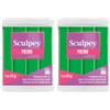 Sculpey Premo ISCP 025 323 - Gettito Scultura, Verde (Confezione da 2)