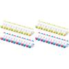 Romon Mollette per Bucato, 24 Pezzi Soft Peg Alimenti da Cucina, Porta Esterno Antisegno Mini Clip Plastica con Impugnatura Morbida Multicolore (Confezione da 2)