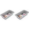 Wilton Recipe Right® Stampo per Pane Rivestimento Antiaderente Stampo in Metallo Pesante - 21,5 x 11,4 x 6,35 cm (Confezione da 2)