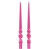 Cereria Di Giorgio - 2 Candele Voluta laccate - Diametro 2.2 cm Altezza 40 cm - Colore Fucsia - Durata 14 ore - Standard per candelabro - Home Decor Collection - Artigianale