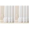 ROOM99 Tenda con arricciatura Flavia 140 x 280 cm larghezza x altezza soggiorno Curtain trasparente moderna tenda per soggiorno camera da letto per sistema di tende bianco volant 1 pezzo