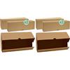 ScrapCooking Scrapp Cook 5500 - Set di 4 scatole per caramelle e dolci, in cartone Kraft alimentare riciclabile, 35 x 11 x 11 cm, per trasportare torte, pasticceria, dessert Natale