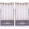 DONAU HOME Set di 20 candele a stelo lisce, in cartone, 17 x 2 cm, non profumate, cilindriche, per decorare il soggiorno, il bagno, 6 ore di combustione/candele