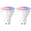 Tapo L630 Lampadina WiFi Intelligente LED Smart GU10, RGBW Multicolore, 16 Milioni di Colori, Amazon Alexa, Google Assistant, 350 Lumen, 3.5W, Risparmio Energetico, Controllo Remoto (Confezione da 2)
