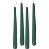 Cereria di Giorgio Risthò Candele Coniche per Candeliere, Cera, Verde Scuro, 2.2 x 25 cm (Confezione da 2)