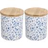 Tognana, Barattolo con coperchio 630 cc Cottage, Stoneware, Blu (Confezione da 2)