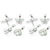 KitchenCraft KCTCGAR Set di 8 Pesi Fermatovaglia, Argento