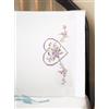 Design Works Crafts Tobin Stamped Pillowcases for Embroidery, Lilac Hearts, 20 x 30 Kit da Ricamo, Cotone, Lilla, Standard