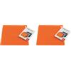Silikomart | Decorazione Torta in Silicone, Colore Arancio, Misure 5 x 175 x 175 mm, (Confezione da 2)