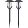 BEPER P207ILO100 Lampada solare con effetto fiamma, picchetto per fissare al terreno, protezione all'acqua IP44, h 43cm (Confezione da 2)