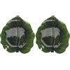 Villa d'Este Home Tivoli 2032 Piatto foglia l. 28 cm, verde, La Cucina (Confezione da 2)