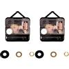 Rayher Meccanismo Quarzo Orologi, 7,6Mm Ø, ASSE 20Mm, Montato, Bus.Blis. 1Pz, 69238000 (Confezione da 2)
