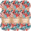 BambooMN JubileeYarn Fun Finger Loops Yarn - Jumbo poliestere - 100 g/matassa - Hypnos - 6 matasse