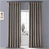 HPD Half Price Drapes Tende oscuranti in velluto felpato per camera da letto (1 pannello), 127 x 227 cm (larghezza x lunghezza), tende oscuranti per hotel, soggiorno, isolamento termico per finestre,