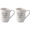 Villeroy & Boch Statement tazza Keep calm and drink coffee (Confezione da 2)