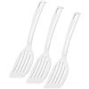 FACKELMANN 24284 Blanca, spatola da cucina in plastica, spatola per pentole e padelle rivestite (colore: bianco), quantità: 1 pezzo 26,5 (Confezione da 3)