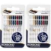 Korbond Kit di Aghi con Filo preinserito 10 Pezzi Fili in 9 Colori preinseriti negli Aghi per Cucire a Mano (Confezione da 2)