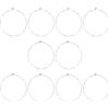 LT Easiyl 10pcs E-1st corde per chitarra chitarra alta E String 86,5 cm corda per chitarra acustica corda per chitarra folk resistente ruggine in acciaio inox corde di ricambio per chitarra