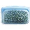 Stasher Borsa riutilizzabile in silicone platino per uso alimentare, blu (snack), riduce la plastica monouso, per cucinare, conservare, cucinare sotto vuoto o congelare,